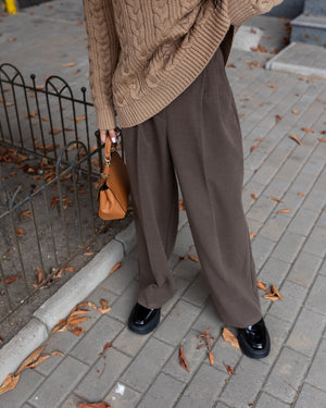 Céline Knit Top & Wide-Leg Set