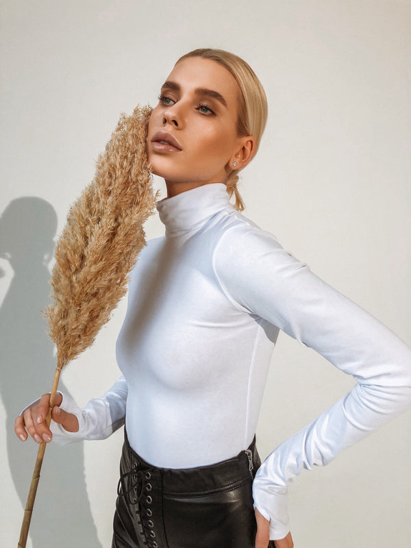 Hélène Ribbed Turtleneck Top