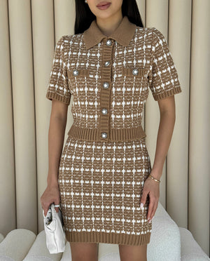 Brigitte Tweed Jacket & Skirt Set