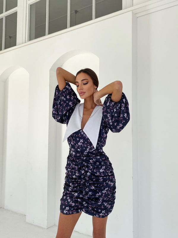 Bernadette Ruched Mini Dress