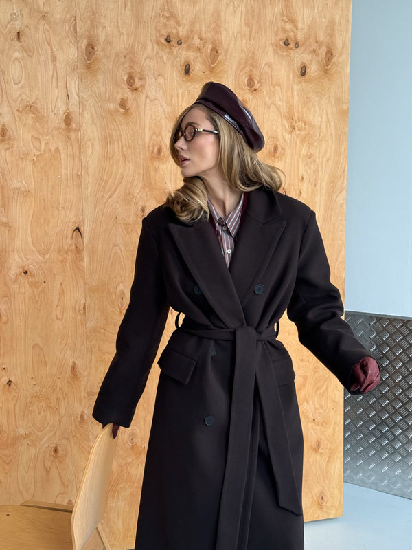 Solange Belted Longline Coat
