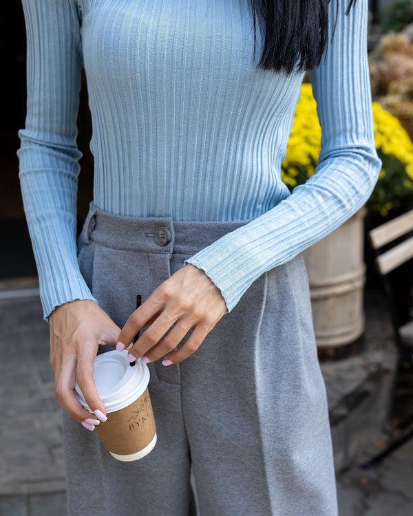 Céline Knit Top & Wide-Leg Set