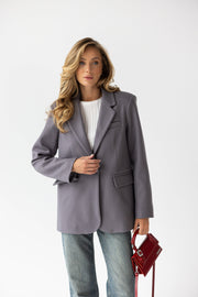 Adrienne Oversized Blazer in Grey