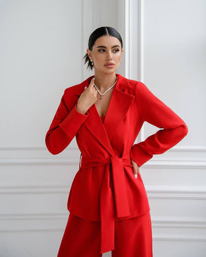Eugénie Belted Blazer & Trouser Suit