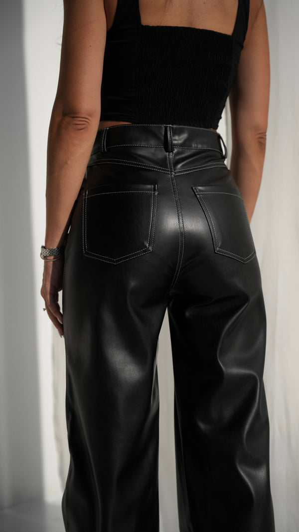 Astrid Belted Wide-Leg Trousers