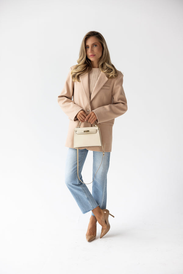 Adrienne Oversized Blazer – Beige