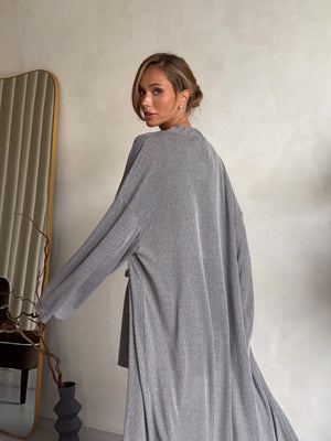 Albertine Knit Three-Piece Lounge Set – Grey