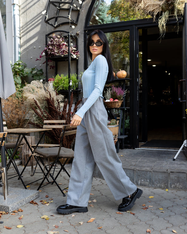 Céline Knit Top & Wide-Leg Set