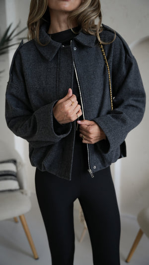 Romane Oversized Shirt Jacket