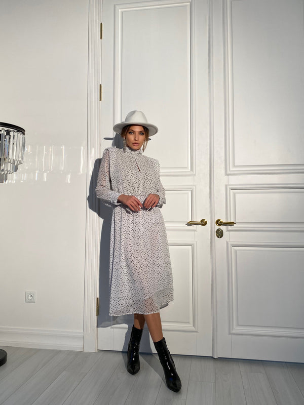Roseline Printed Midi Dress