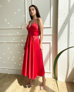 Prudence Satin Halter Maxi Dress