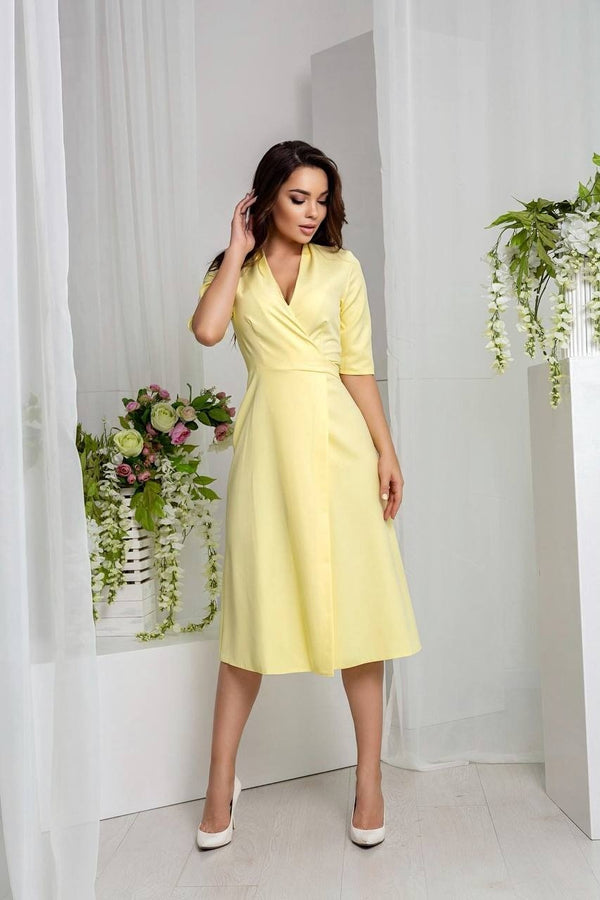 Lucile Tie-Back Midi Dress