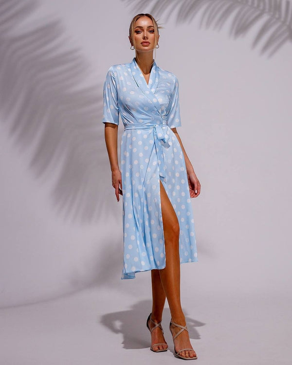 Aurore Wrap Midi Dress