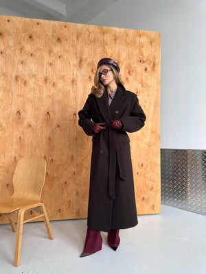 Solange Belted Longline Coat