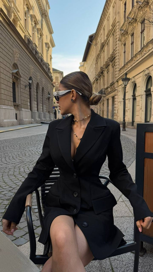 Blazer Mini Negru