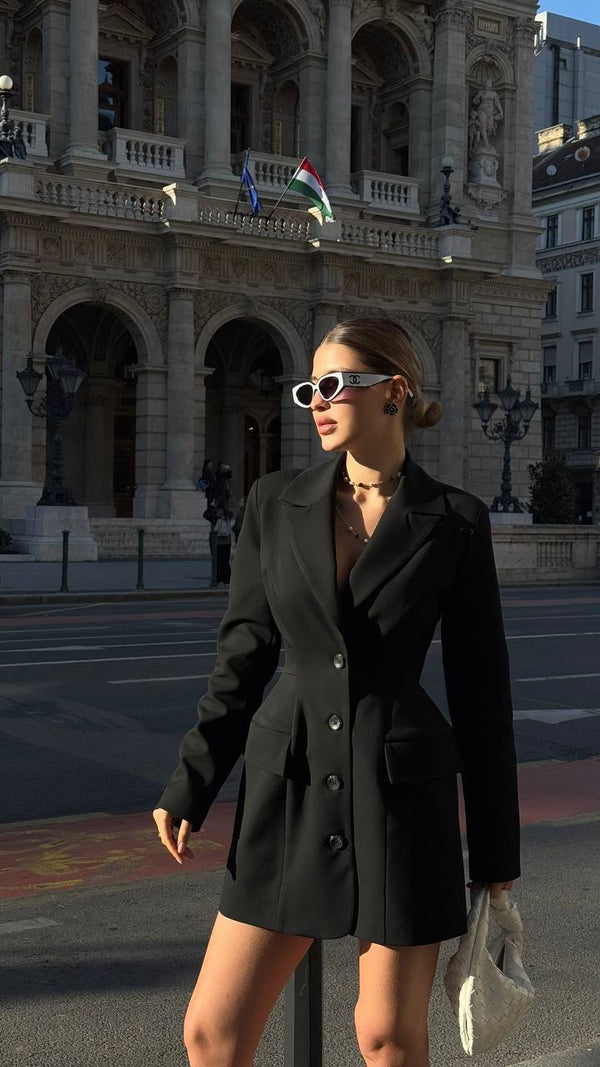 Blazer Mini Negru