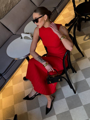 Crimson Fever Knit Set