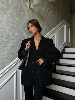 Black Arno Relaxed Blazer