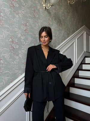 Black Arno Relaxed Blazer