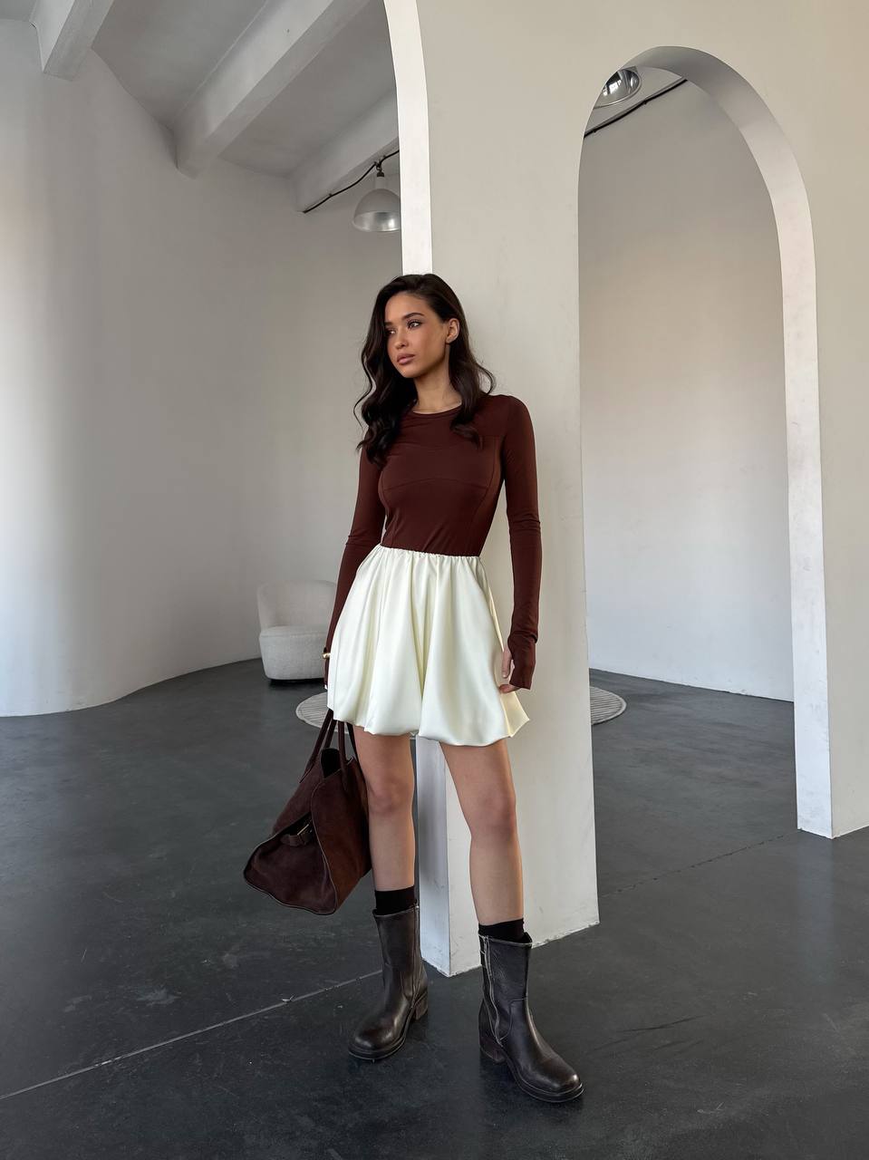 Chocolate Baze Luxe Longsleeve Top