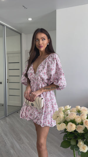 Rochie mini cu baloane Meadow Whisper
