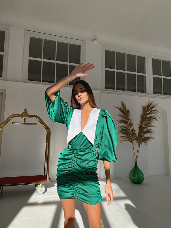 Bernadette Ruched Mini Dress
