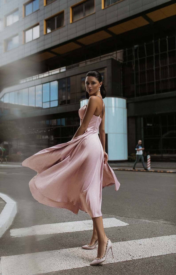 Prudence Satin Halter Maxi Dress