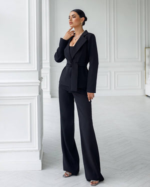 Eugénie Belted Blazer & Trouser Suit