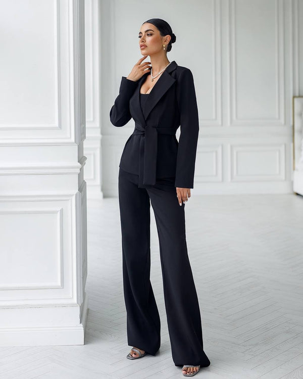 Eugénie Belted Blazer & Trouser Suit