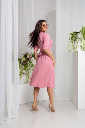 Lucile Tie-Back Midi Dress