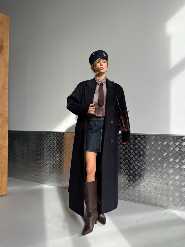 Solange Belted Longline Coat