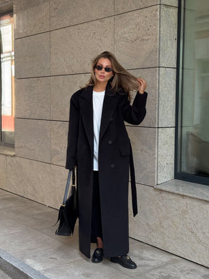 Solange Belted Longline Coat