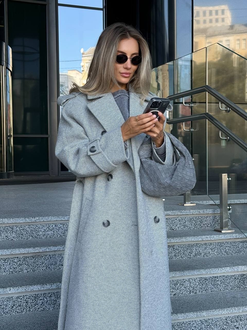 Marceline Belted Wool-Look Coat