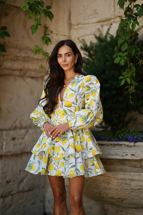 Amalia Flounce Dress