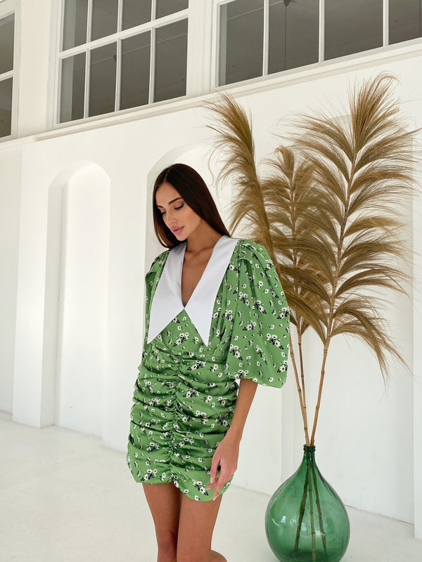 Bernadette Ruched Mini Dress