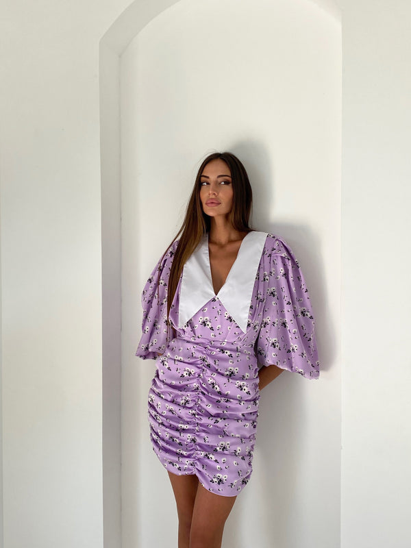 Bernadette Ruched Mini Dress