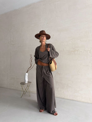 Sylvine Knit Three-Piece Set