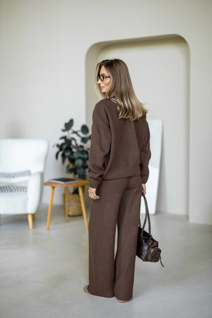 Anouk Knit Lounge Set – Brown