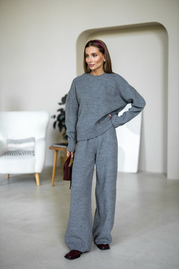 Anouk Knit Lounge Set – Grey
