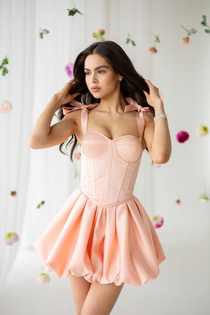 Justine Corset Top & Puffball Skirt Set