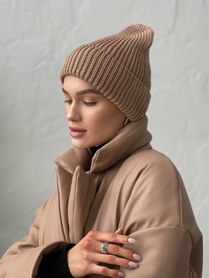 Théodora Quilted Belted Jacket – Camel