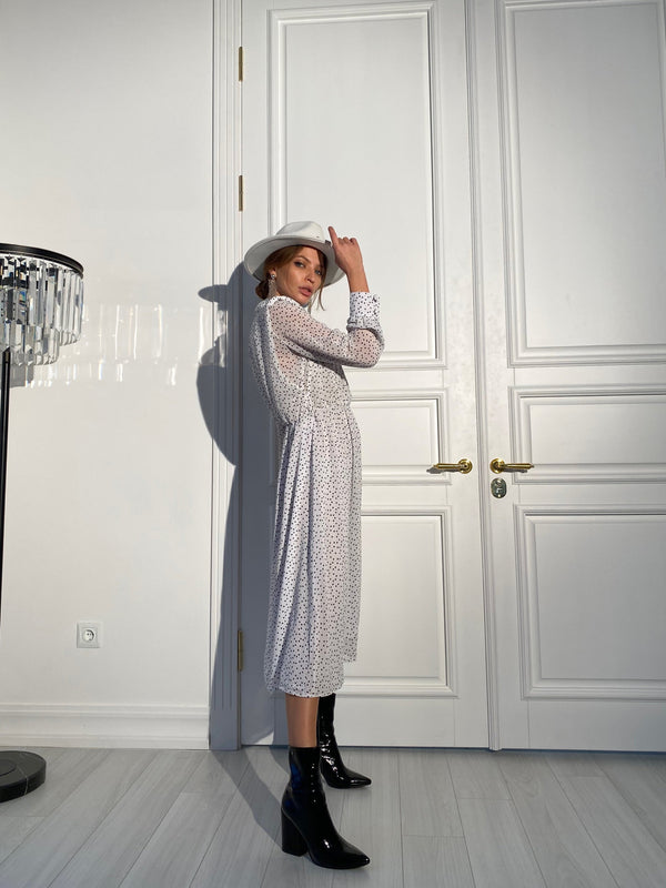 Roseline Printed Midi Dress