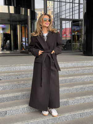 Solange Belted Longline Coat