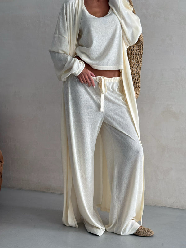 Sylvine Knit Three-Piece Set
