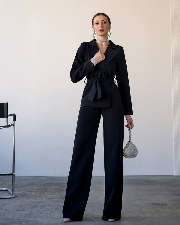 Eugénie Belted Blazer & Trouser Suit