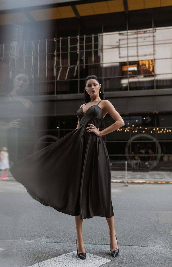 Prudence Satin Halter Maxi Dress