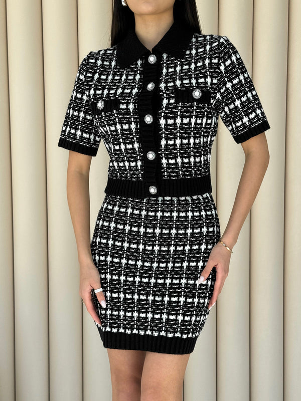 Brigitte Tweed Jacket & Skirt Set