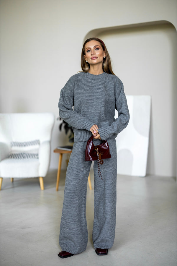 Anouk Knit Lounge Set – Grey