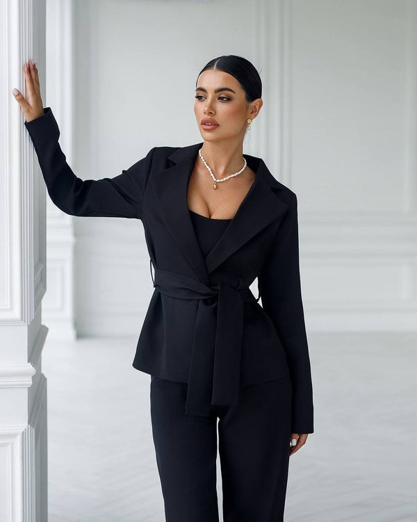 Eugénie Belted Blazer & Trouser Suit