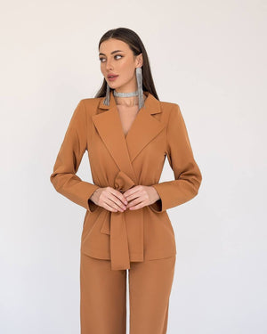 Eugénie Belted Blazer & Trouser Suit